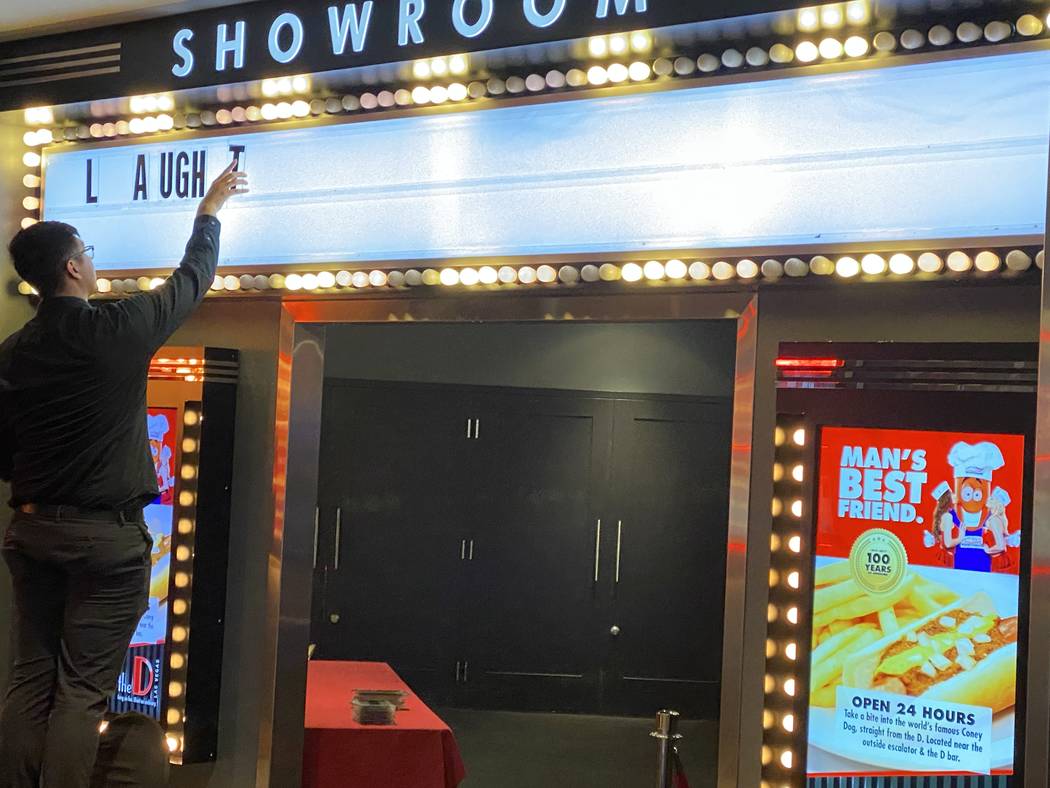 Eric Post is shown during the final performance of "Marriage Can Be Murder" at The Showroom at ...
