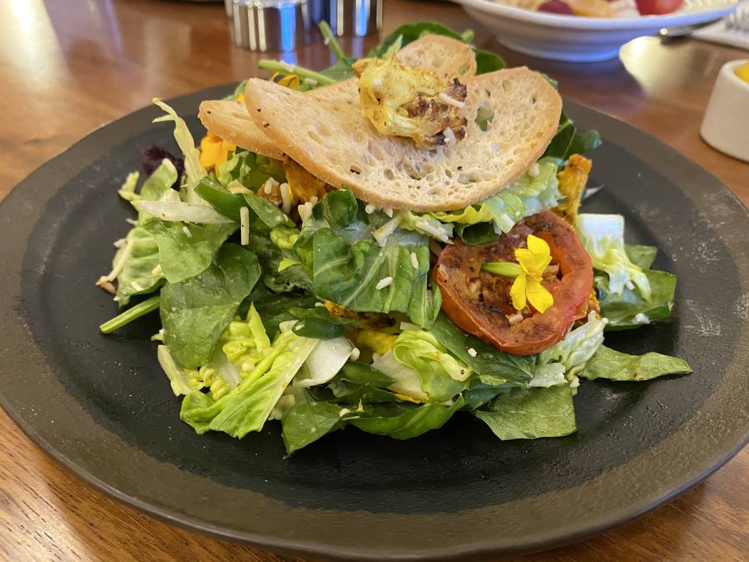 Roasted cauliflower Caesar salad at Turth & Tonic. (Al Mancini/Las Vegas Review-Journal)