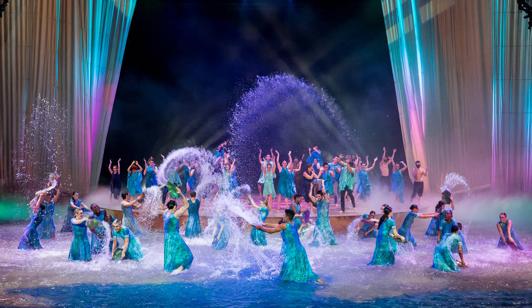 A scene from "One Night For One Drop," held at O Theater at the Bellagio on Friday, March 8, 20 ...