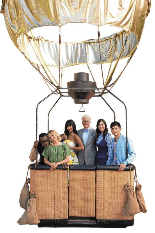 THE GOOD PLACE -- "Patty" Episode 412 -- Pictured: (l-r) William Jackson Harper as Ch ...
