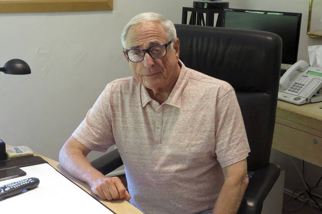FILE - In this Aug. 10, 2015 file photo, former NBC President Fred Silverman poses in his offic ...