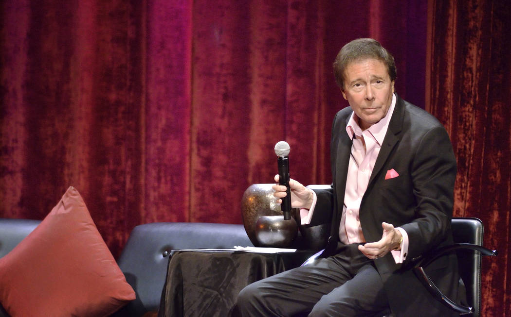 Dennis Bono performs during the “Dennis Bono Show” at the South Point hotel-casin ...