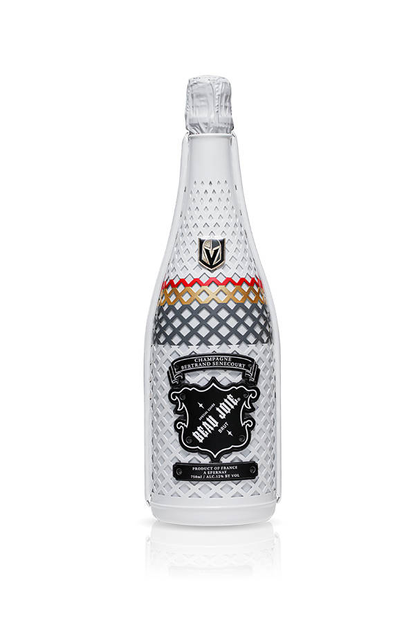 Bottles sport the Vegas Golden Knights logo. (Beau Joie Champagne)