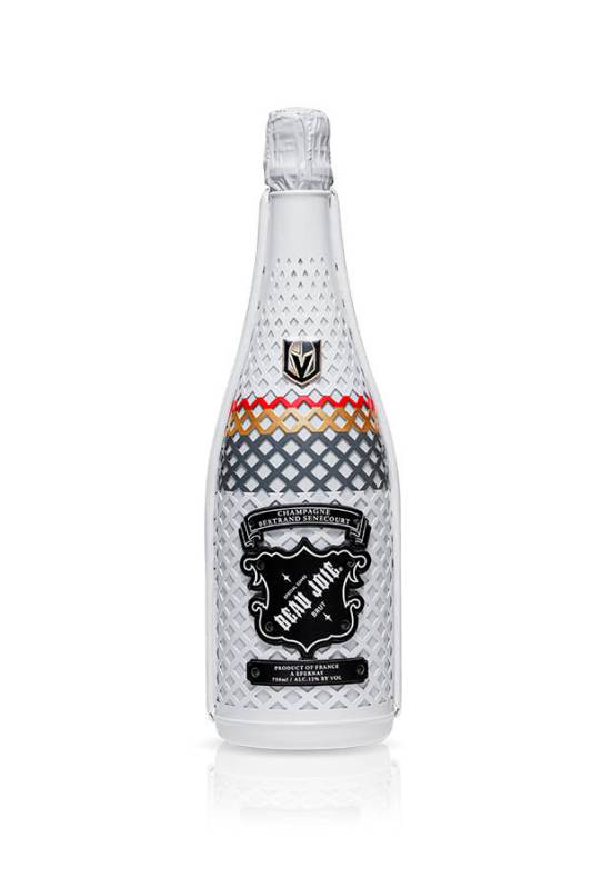 Bottles sport the Vegas Golden Knights logo. (Beau Joie Champagne)