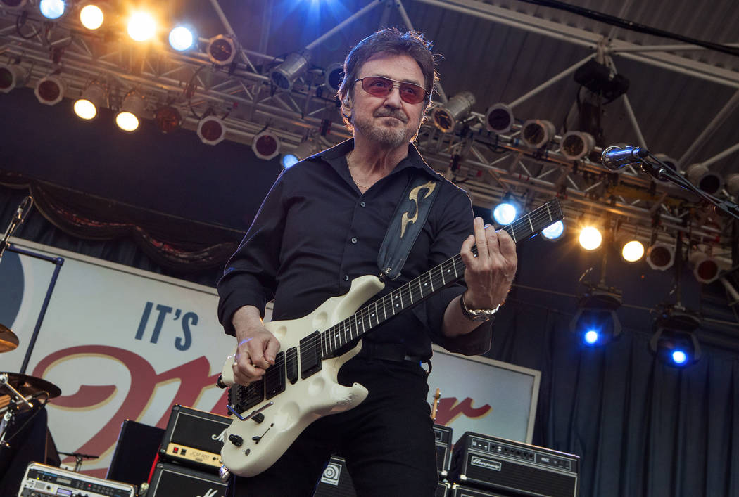 Donald Brian "Buck Dharma" Roeser of Blue Öyster Cult performs at the Harley-Dav ...