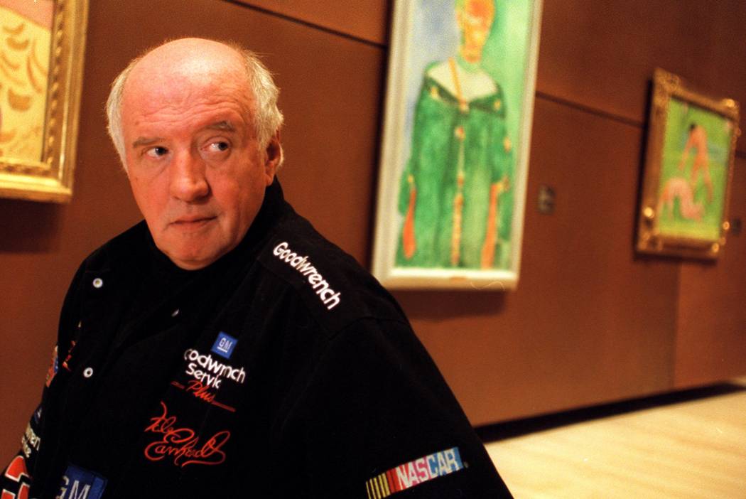 Former UNLV professor and art critic Dave Hickey is shown posing in front of Henri Matisse art ...