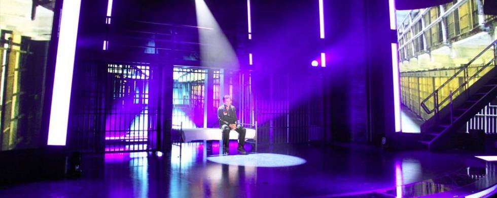 The Andy Walmsley-designed production "A Mob Story" is shown performing at Plaza Showroom, wher ...