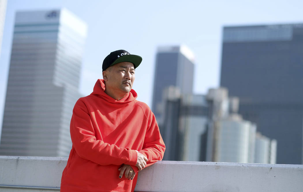 Chef Roy Choi, host of the new television series "Breaking Bread," poses for a portra ...