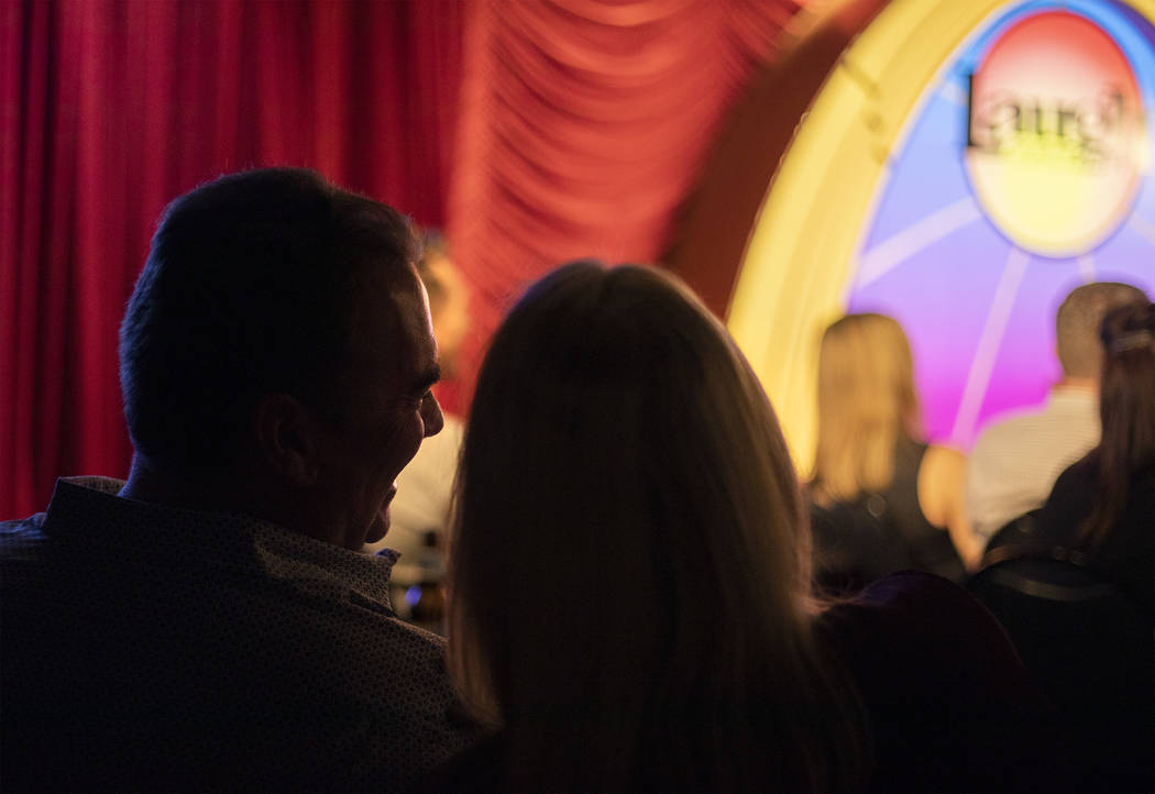 Audience members at The Laugh Factory Comedy Club enjoys Shayma Tash’s set in February 20 ...