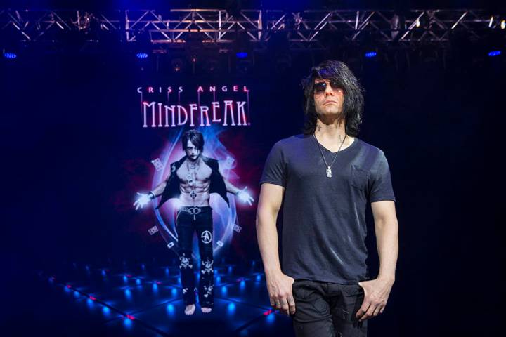 Illusionist Criss Angel at the site of his theater at Planet Hollywood Resort on Thursday, Dec. ...