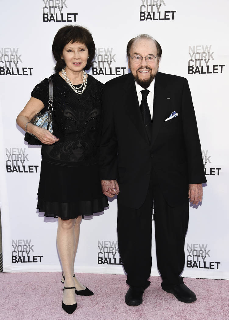 FILE - This Sept. 28, 2017 file photo shows James Lipton, right, and his wife Kedakai at the Ne ...