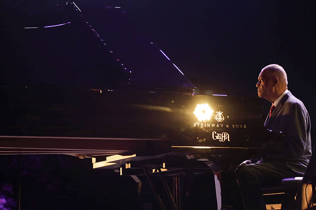 In this Thursday, July 6, 2017 file photo, jazz pianist McCoy Tyner performs at the botanical G ...