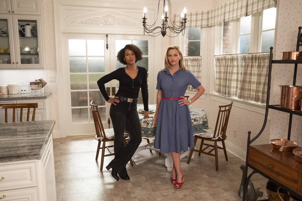 Kerry Washington and Reese Witherspoon star in "Little Fires Everywhere." (Hulu)
