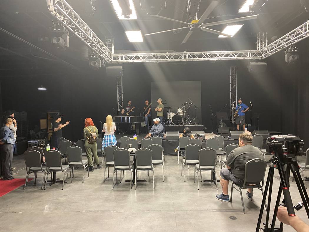 Mark Shunock gives direction during rehearsals for Mondays Dark at the Space on Monday, March 1 ...