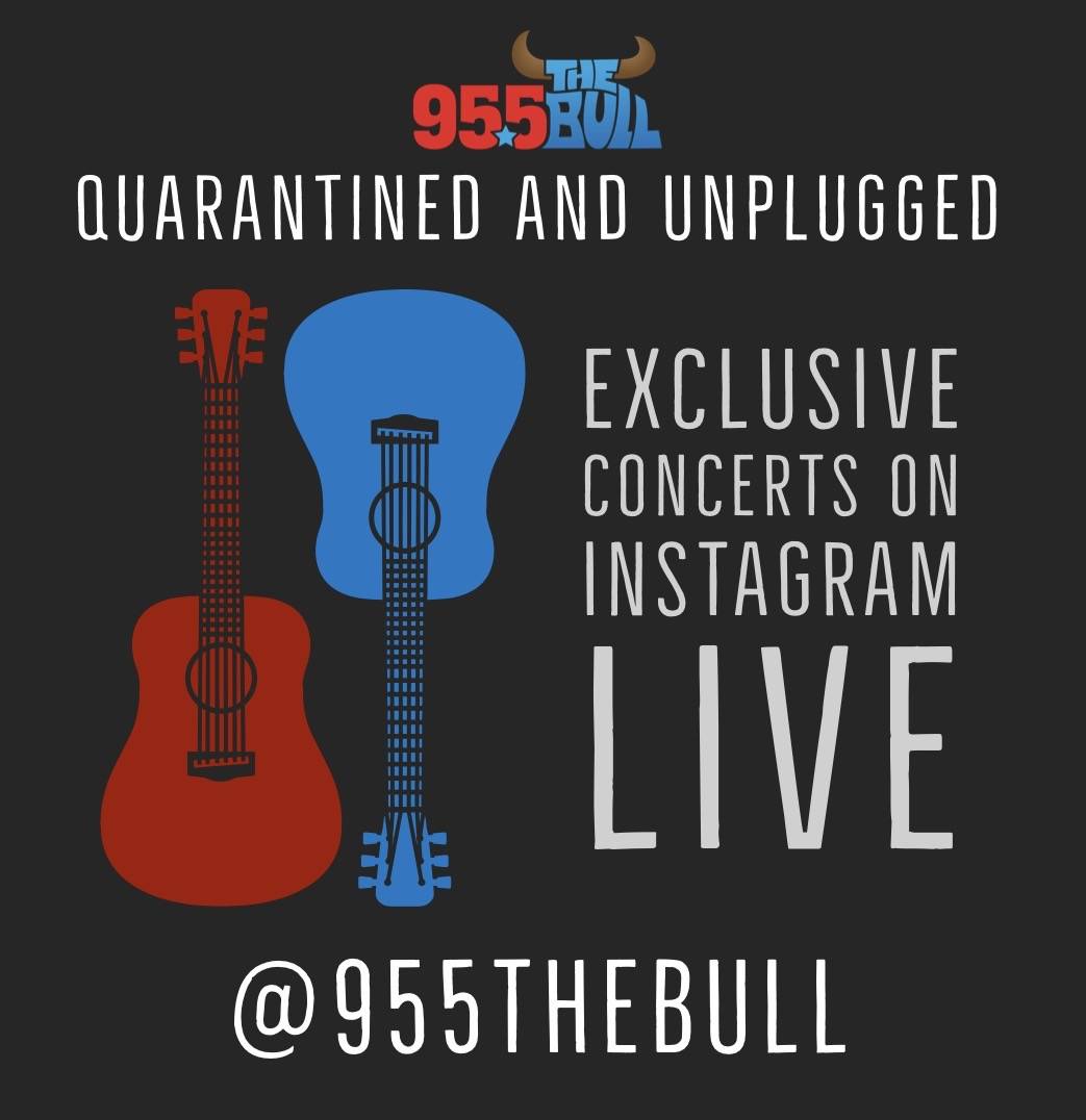 A promotional shot of the 95.5 The Bull-FM "Quarantined and Unplugged" series. (KWNR 95.5-FM)