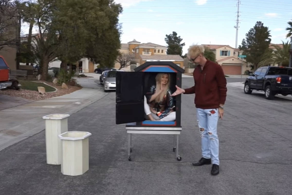 Murray Sawchuck and Dani Elizabeth are shown in an episode of "The Socially Distant Show," whic ...