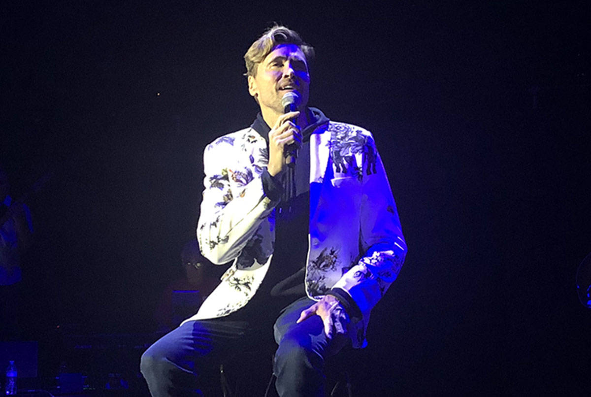 Broadway performer and Las Vegas resident Brent Barrett is shown at the Golden Rainbow "Ribbon ...