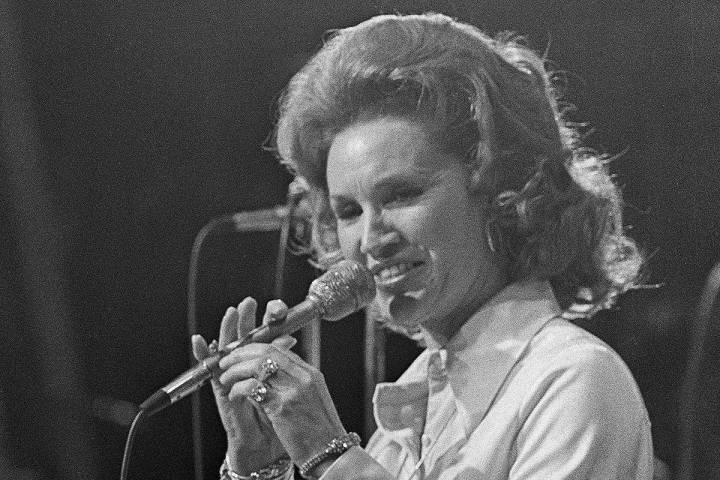 FILE - In a March 18, 1974 file photo, Country music star Jan Howard performs during the Grand ...