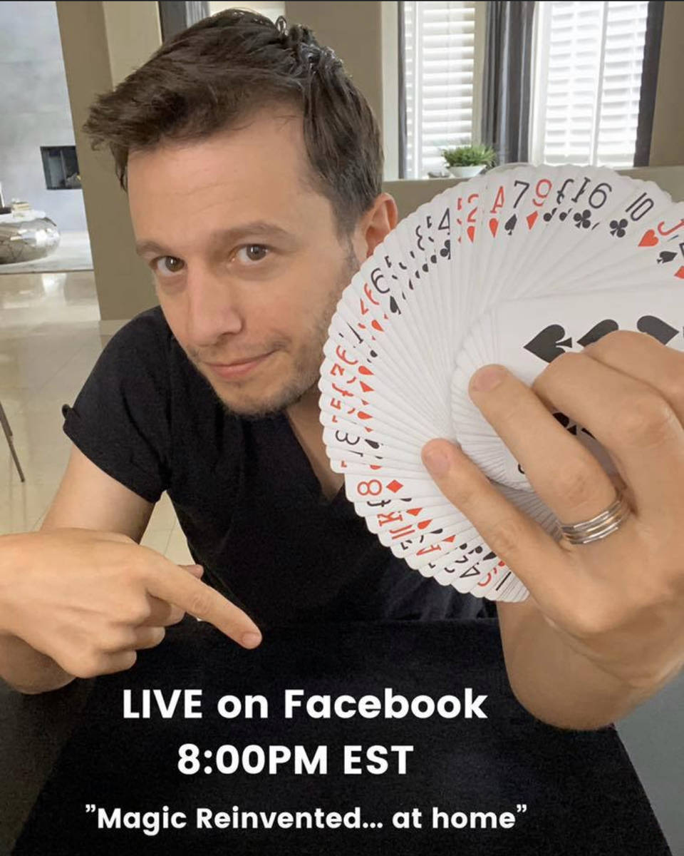 Mat Franco of The Linq Hotel is shown promoting his Facebook Live show. (Mat Franco Magic Facebook)
