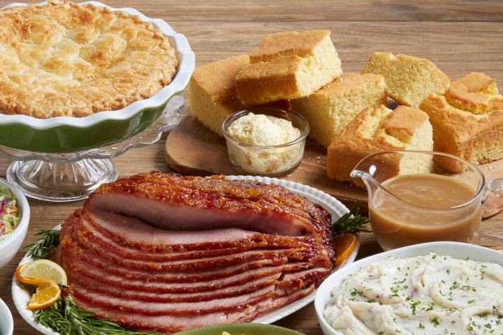 The Ham Dinner Family Meal at Marie Callender's serves four. (Marie Callender's)