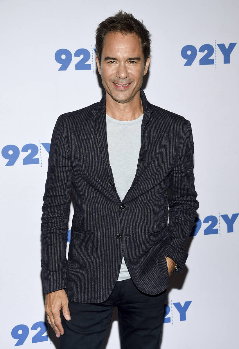 Actor Eric McCormack poses backstage before his appearance at the 92nd Street Y on Monday, Oct. ...