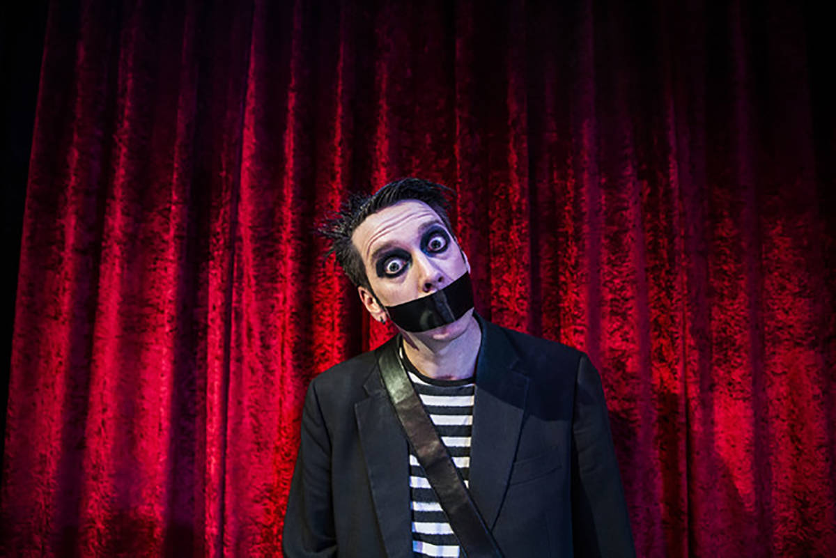 Sam Wills, aka Tape Face, an "America's Got Talent" Season 11 finalist, is shown Feb. 24, 2017. ...
