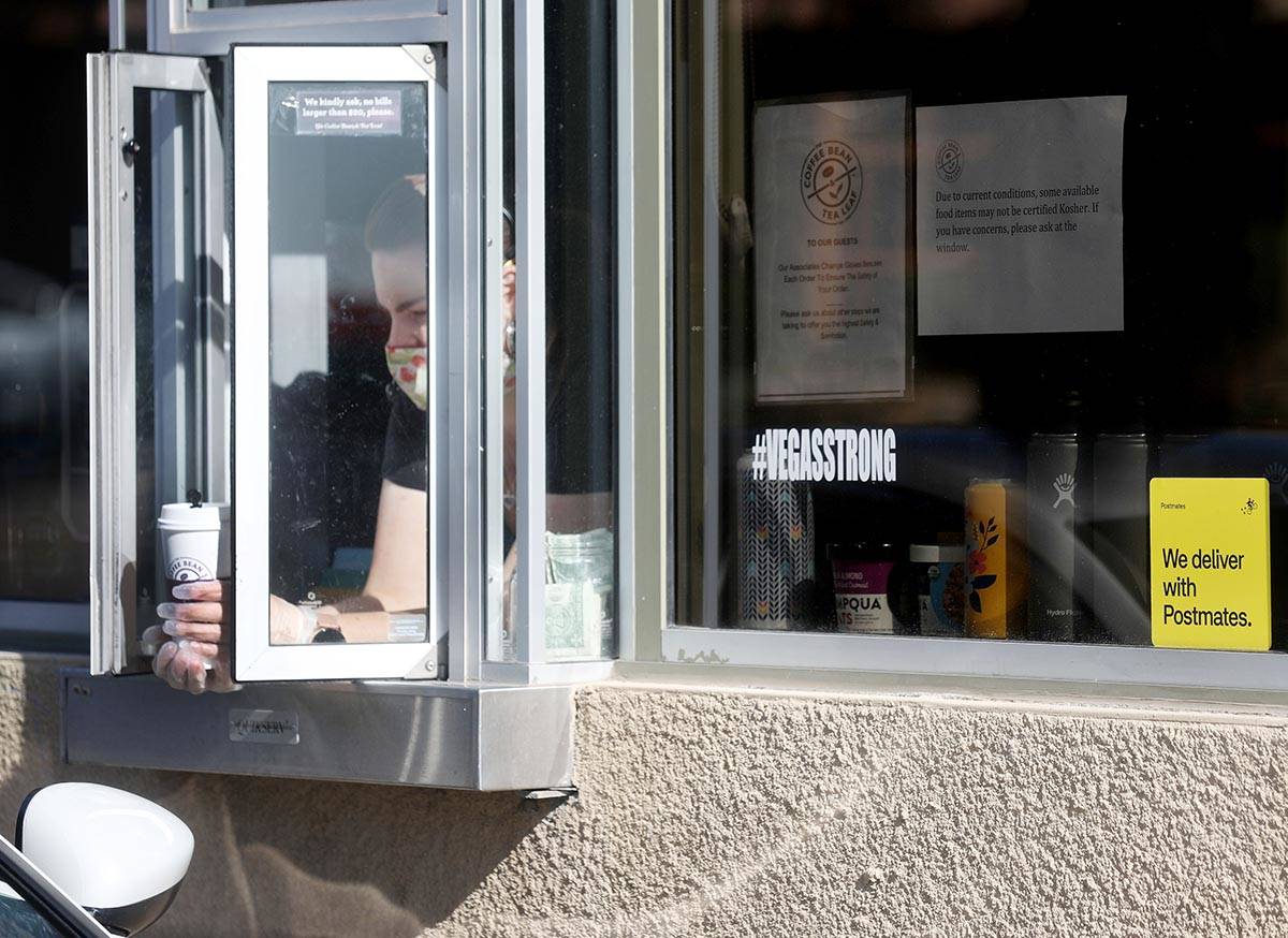 Lead shift supervisor Amber Thomas of Coffee Bean & Tea Leaf located on 6115 S Rainbow Blvd ...