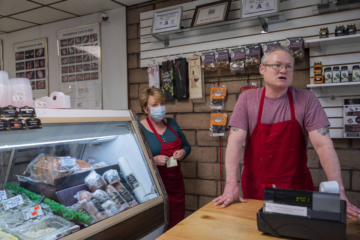 Village Meat & Wine owners Chemaine and Tim Jensen discuss the impact of the coronavirus fo ...