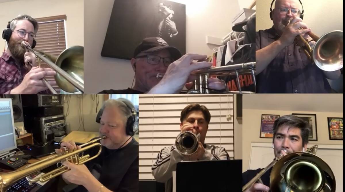 Members of Santa Fe & The Fat City Horns are shown in the new "Needing Each Other" video, writt ...