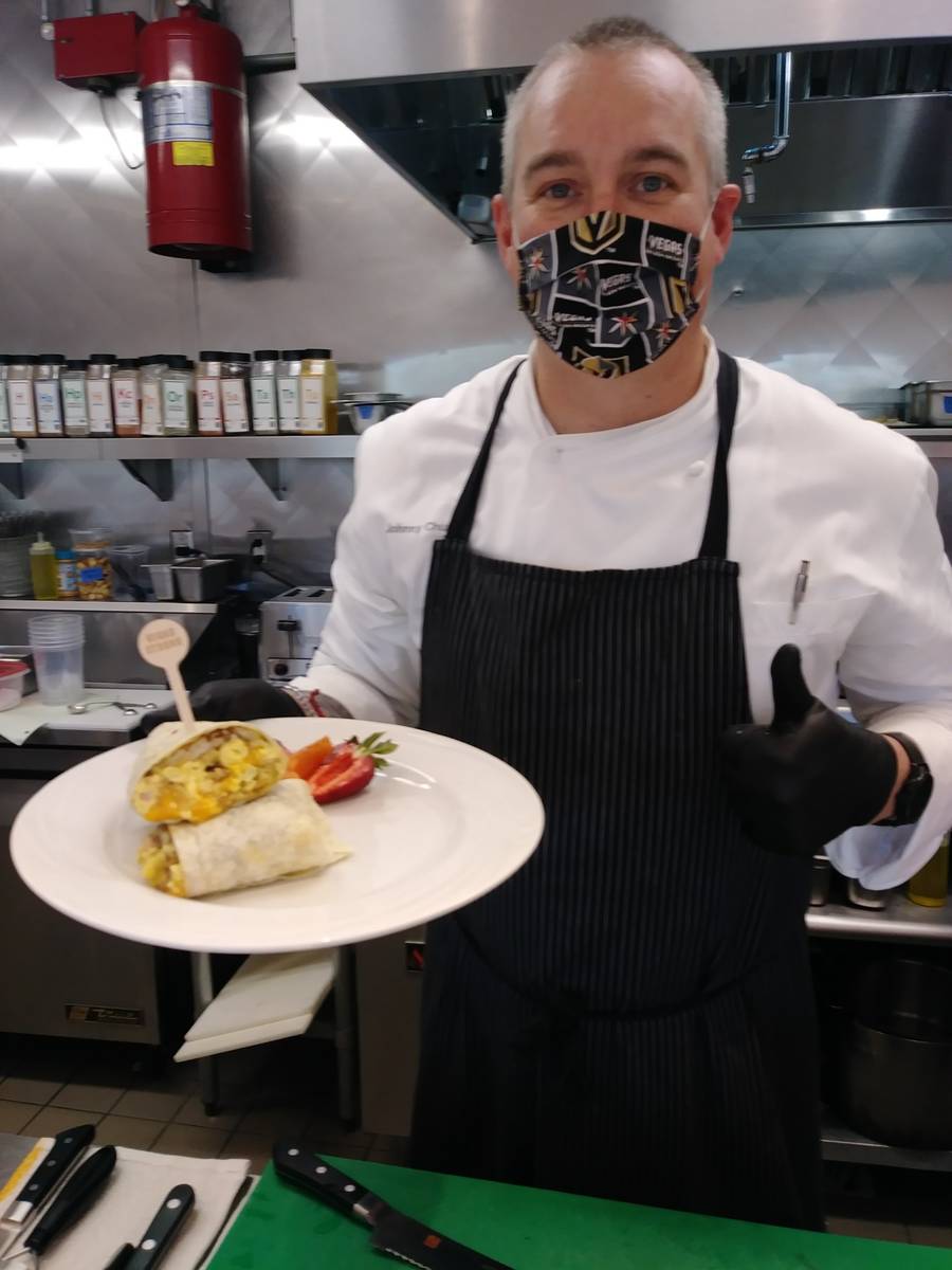 John Church in the kitchen at Johnny C's Diner. (John Church)