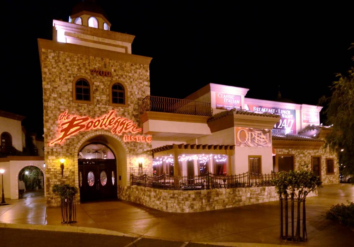 The Bootlegger Bistro has reopened its dining room. (Las Vegas Review-Journal/File)
