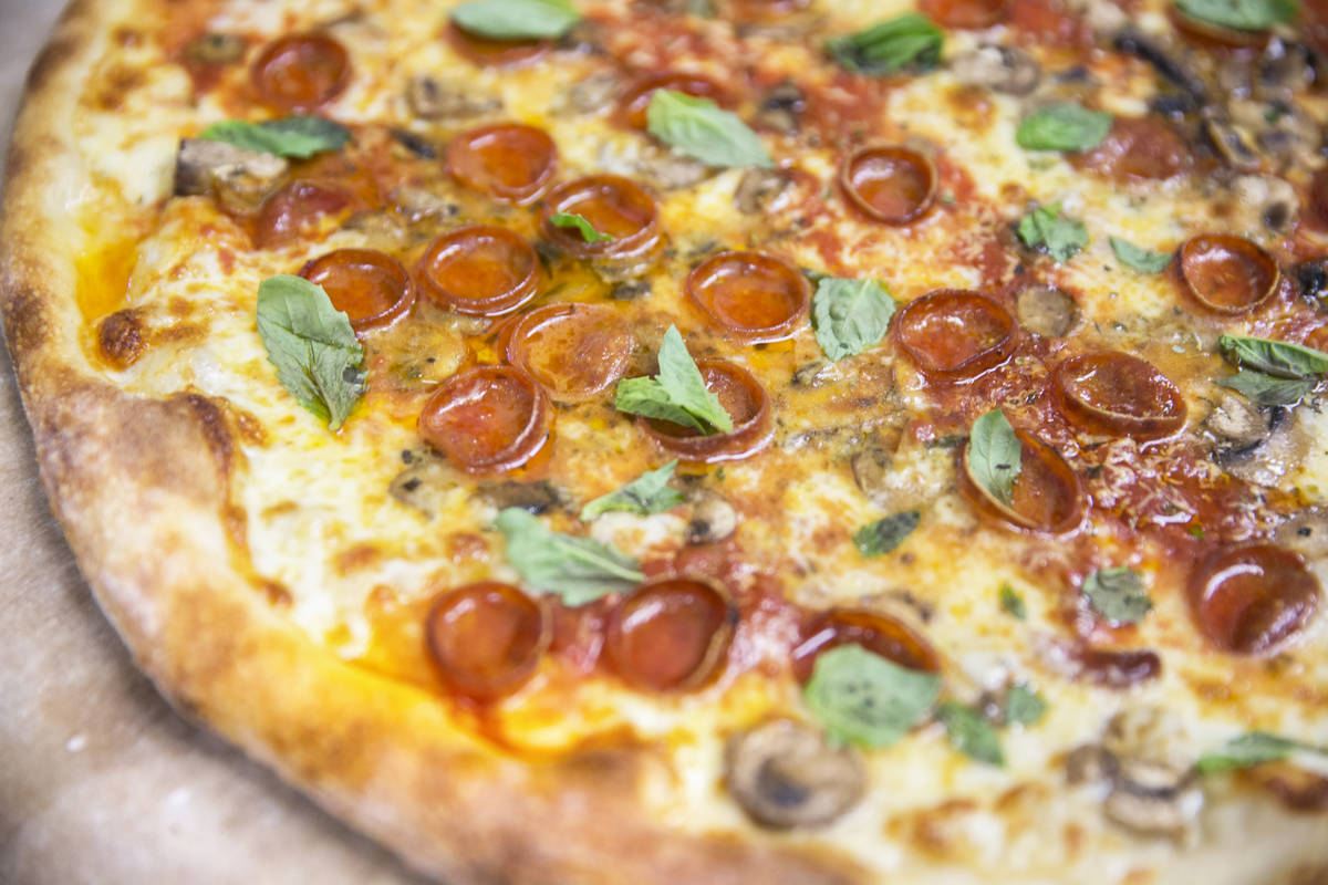 Metro Pizza locations are now offering dine-in service. (Benjamin Hager/Las Vegas Review-Journa ...