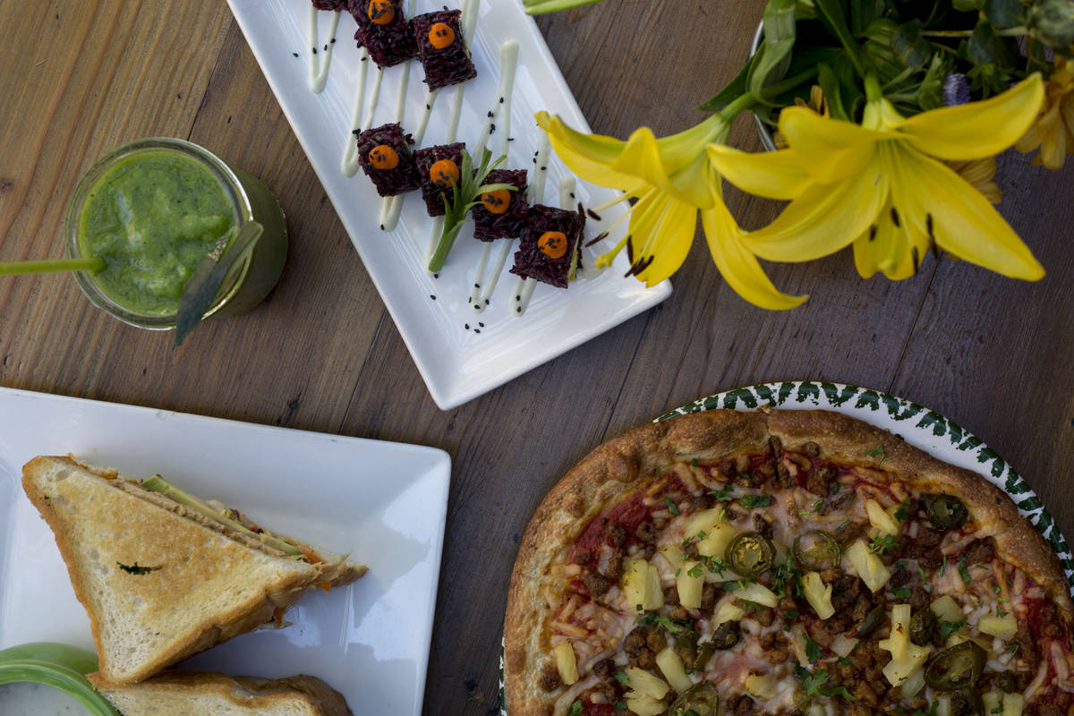 VegeNation in downtown Las Vegas and Henderson offer curbside pickup and delivery, with dine-in ...