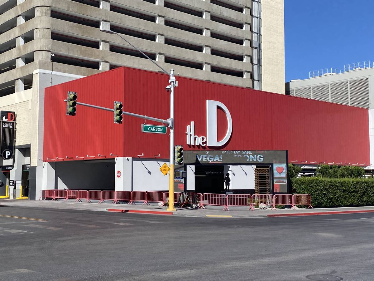 A look at the D Las Vegas, temporarily closed for COVID-19, on Tuesday, May 26, 2020. (John Kat ...
