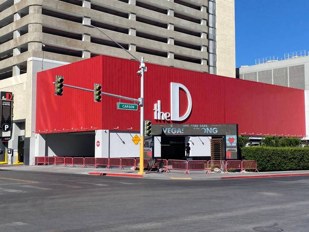 A look at the D Las Vegas, temporarily closed for COVID-19, on Tuesday, May 26, 2020. (John Kat ...