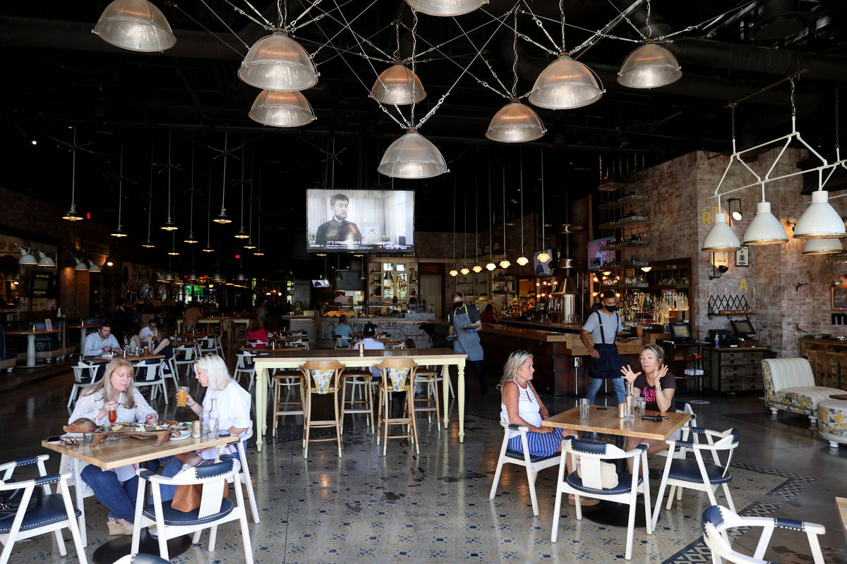 Hearthstone Kitchen & Cellar at Red Rock Resort in Las Vegas Tuesday, May 26, 2020. Restaurants ...