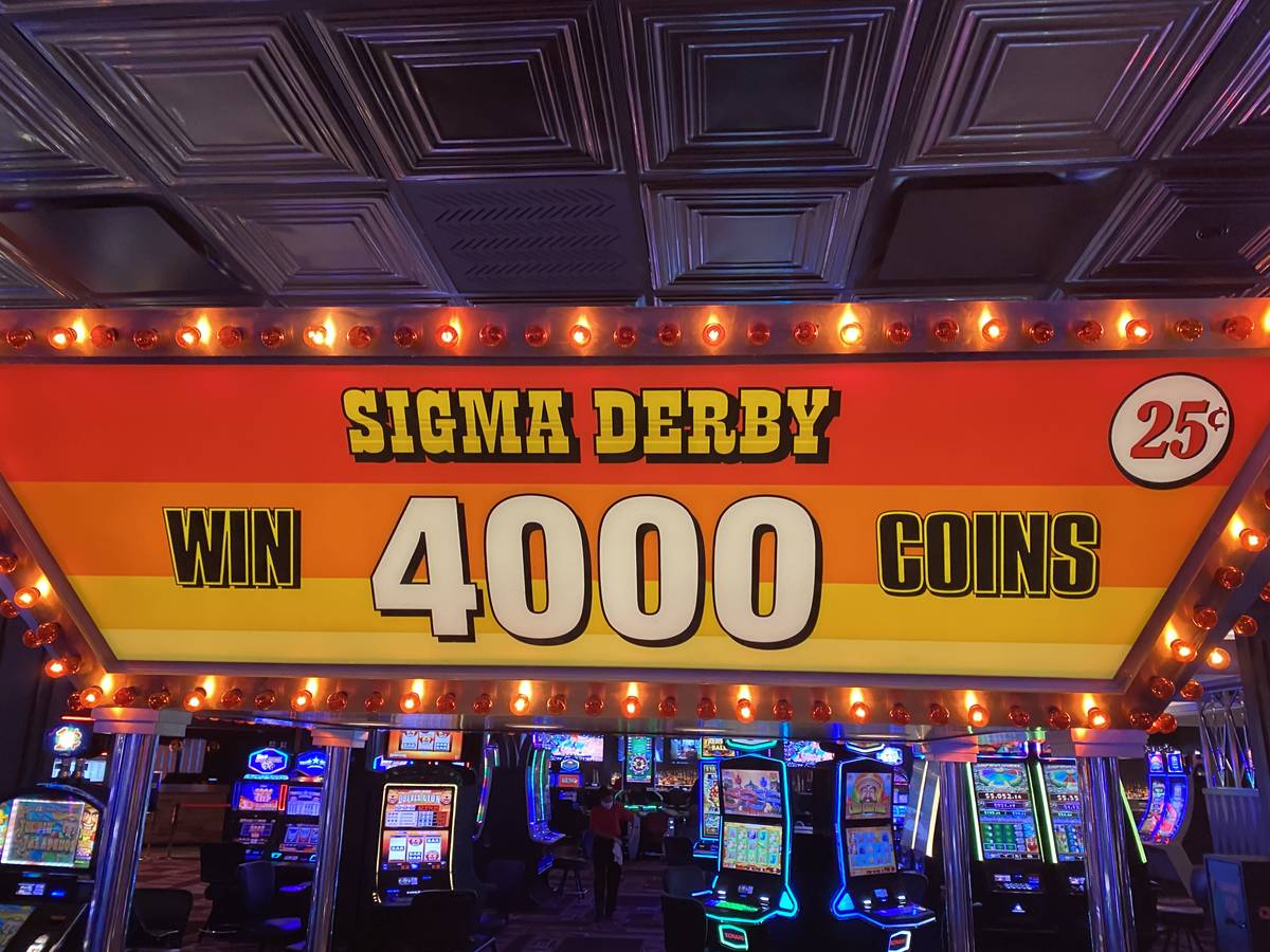 The D Las Vegas Sigma Derby automated betting game is shown on Wednesday, June 3, 2020. (John K ...