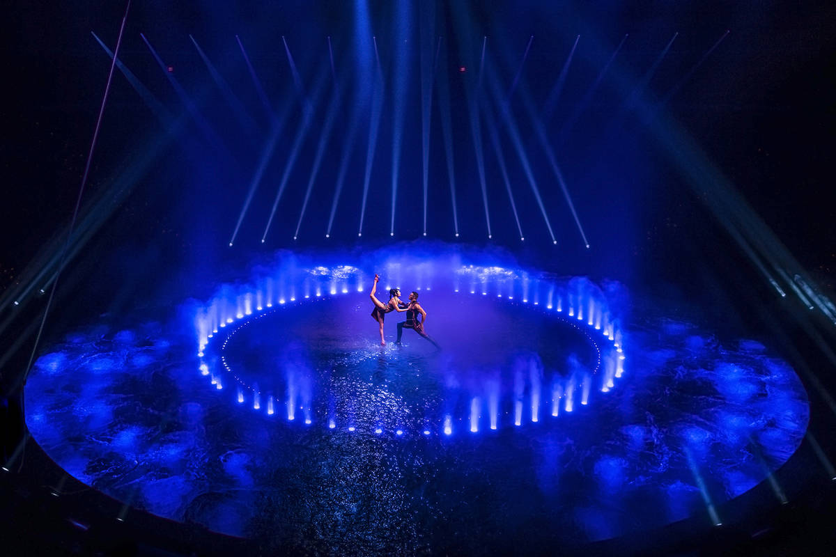 Valerie Volmar-Vega, left, and Miguel Reyes, dancers in Le Rve Ð The Dream, on Friday, June ...