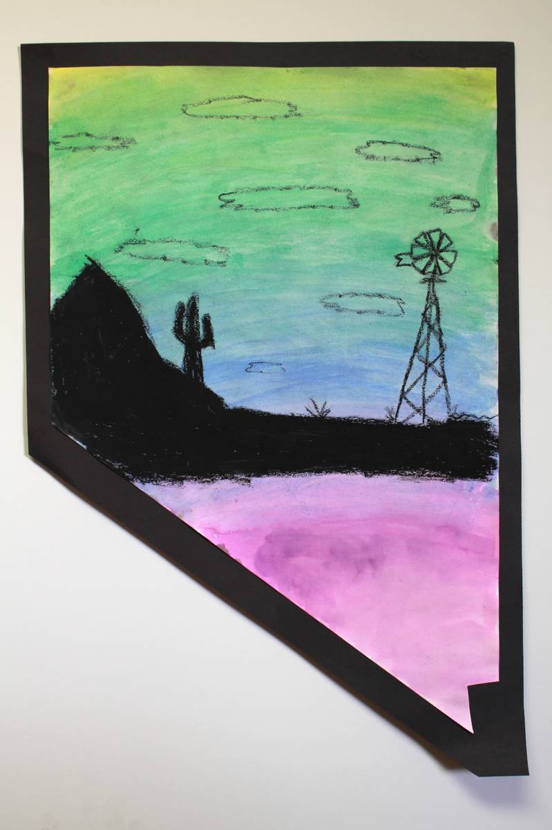 In a new exhibition showing at Nevada Humanities, children from Elko County used paints, ink an ...