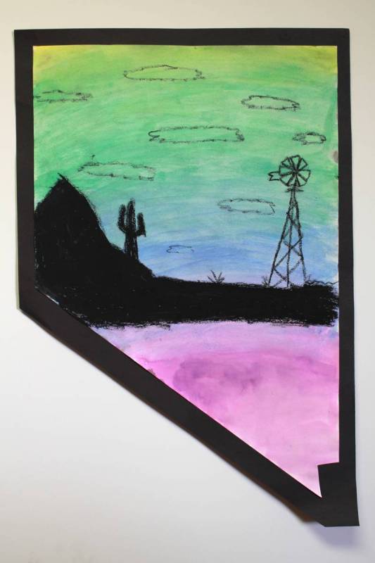 In a new exhibition showing at Nevada Humanities, children from Elko County used paints, ink an ...