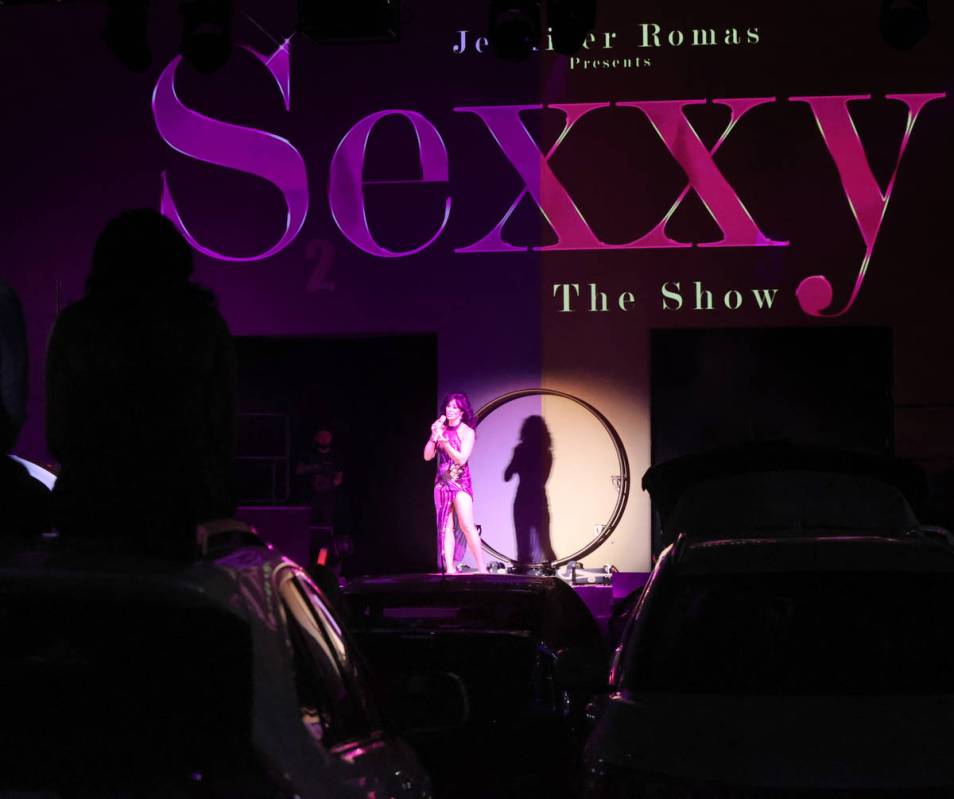 Jennifer Romas in "Sexxy The Show" at Dreamland Drive-In at FreshWata Studios in Las Vegas Frid ...