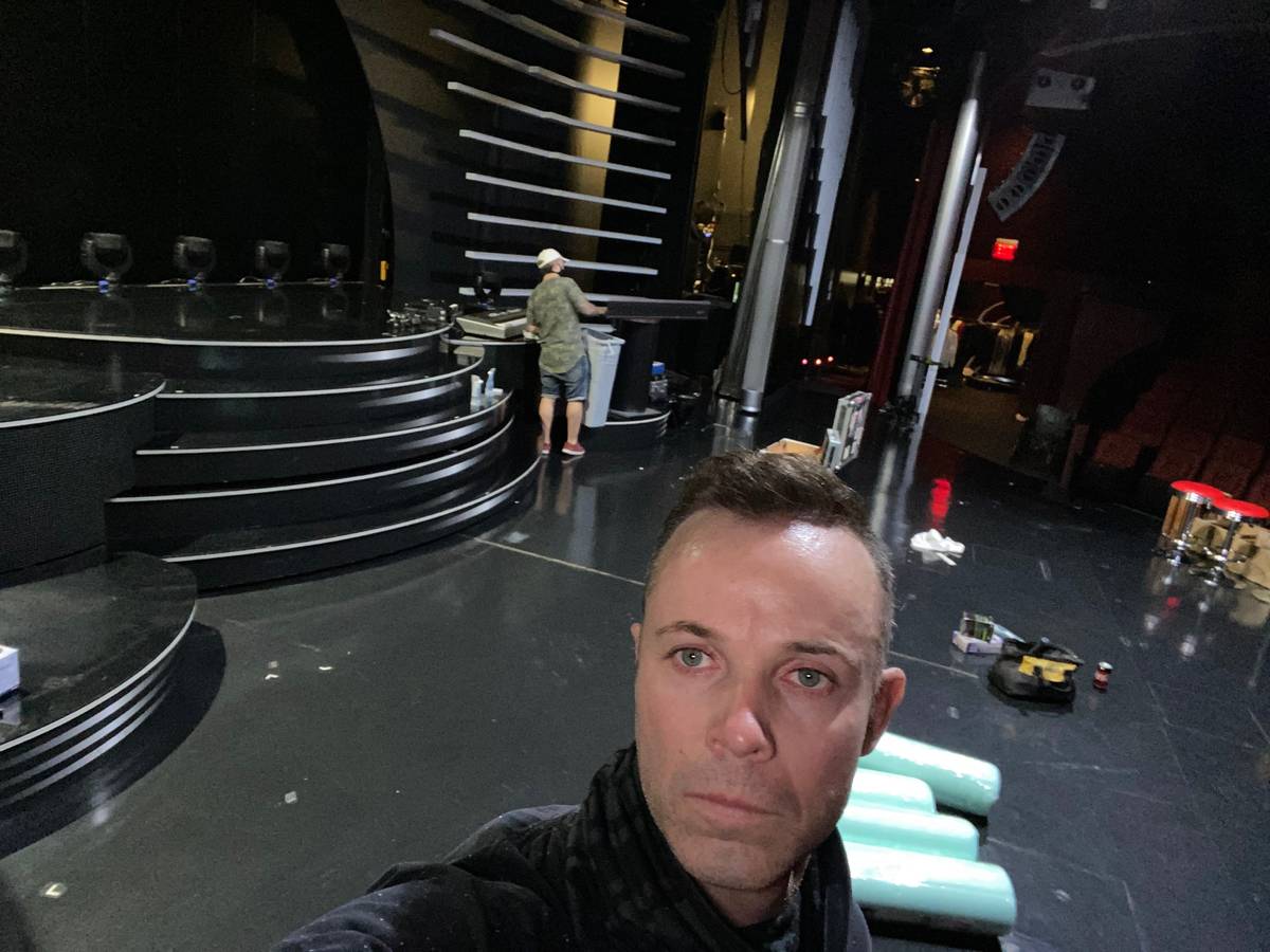 Andrew Tierney is shown arriving at The Venetian as Human Nature hauls out Sands Showroom on Tu ...