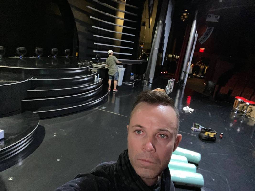 Andrew Tierney is shown arriving at The Venetian as Human Nature hauls out Sands Showroom on Tu ...