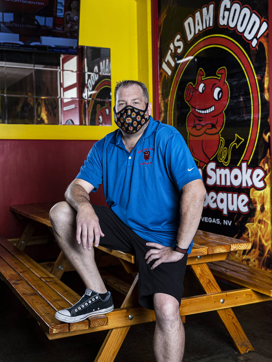 Owner and chief executive officer John Holland at Rollin' Smoke BBQ on Wednesday, July 15, 2020 ...