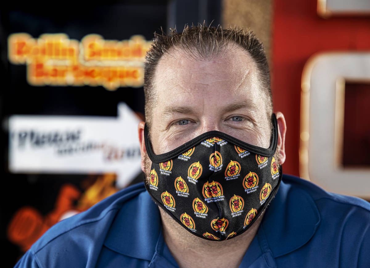 Owner and chief executive officer John Holland at Rollin' Smoke BBQ on Wednesday, July 15, 2020 ...
