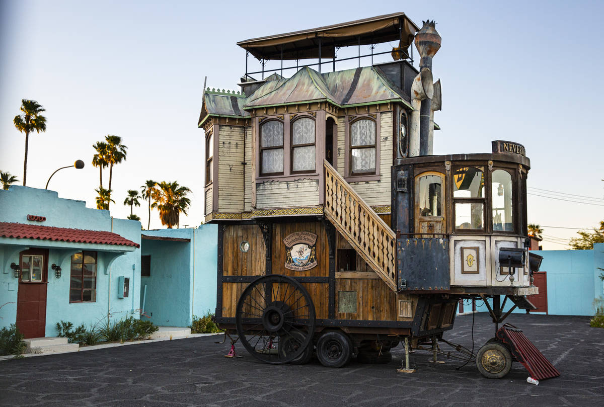 The Neverwas Haul art car, which was previously on display at the Lyft Art Park, in downtown La ...