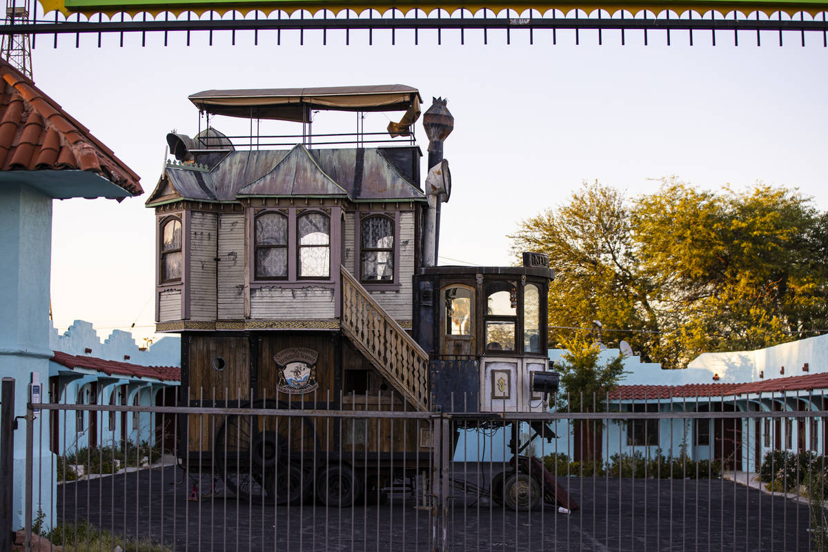The Neverwas Haul art car, which was previously on display at the Lyft Art Park, in downtown La ...