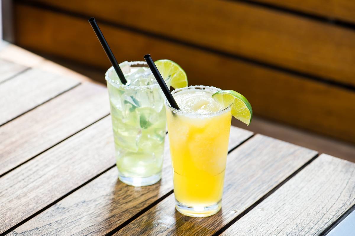 Topgolf Marg, with and without mango puree. (Topgolf)