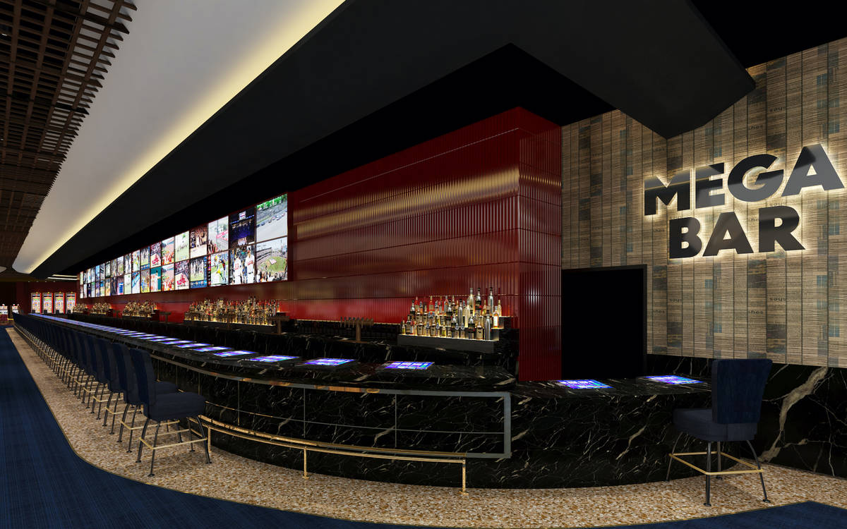A rendering of Mega Bar, set to open Oct. 28 at Circa Las Vegas. (Circa Las Vegas)