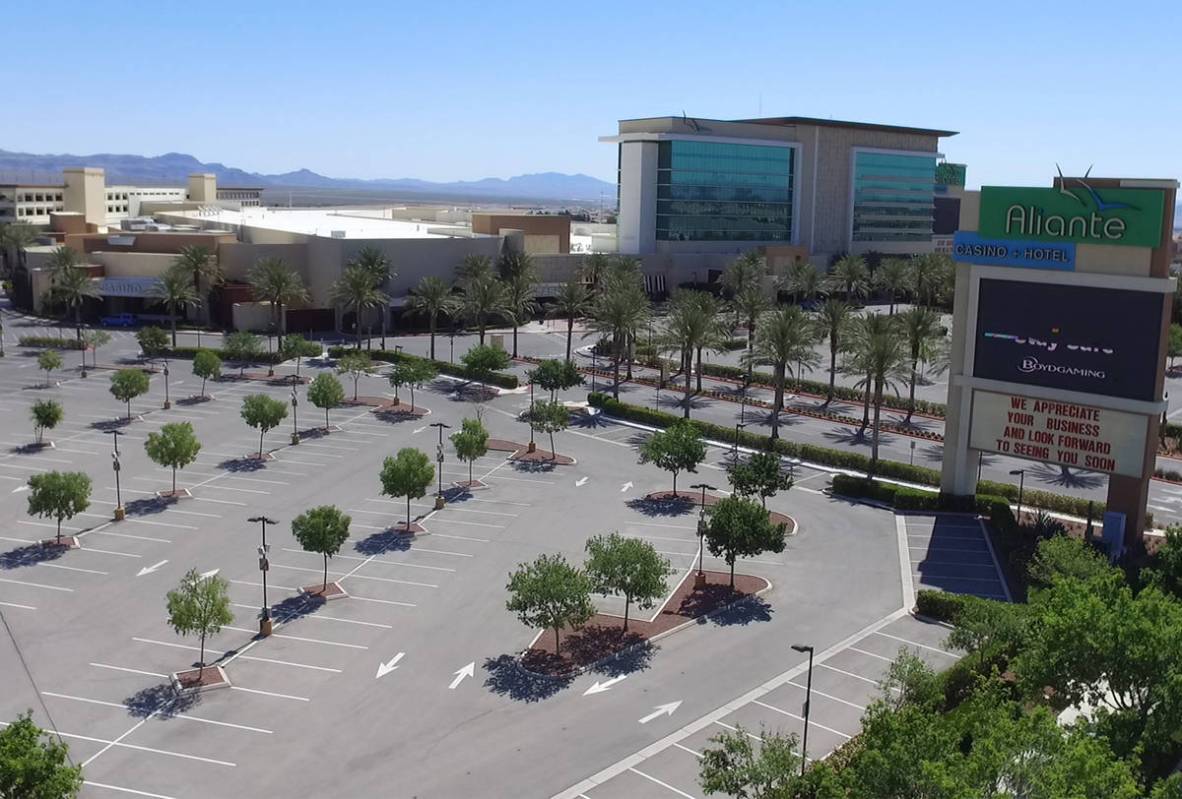 Aliante hotel-casino photographed on Wednesday, May 6, 2020, in Las Vegas. (Bizuayehu Tesfaye/L ...